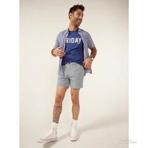 Chubbies Misty Breezes 5.5” Stretch Twill Shorts Size Small Hazy Blue NWT FLAWS